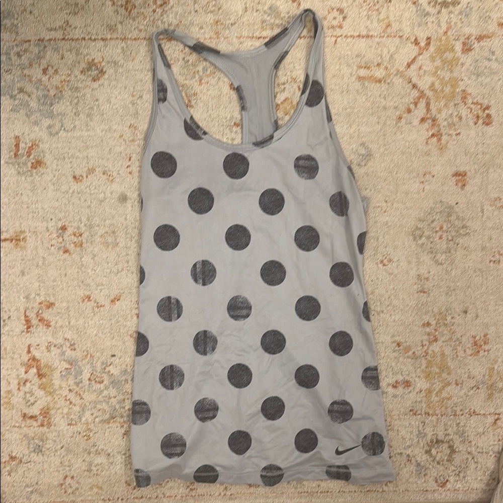 Nike Gray Sleeveless Tank Top Racerback